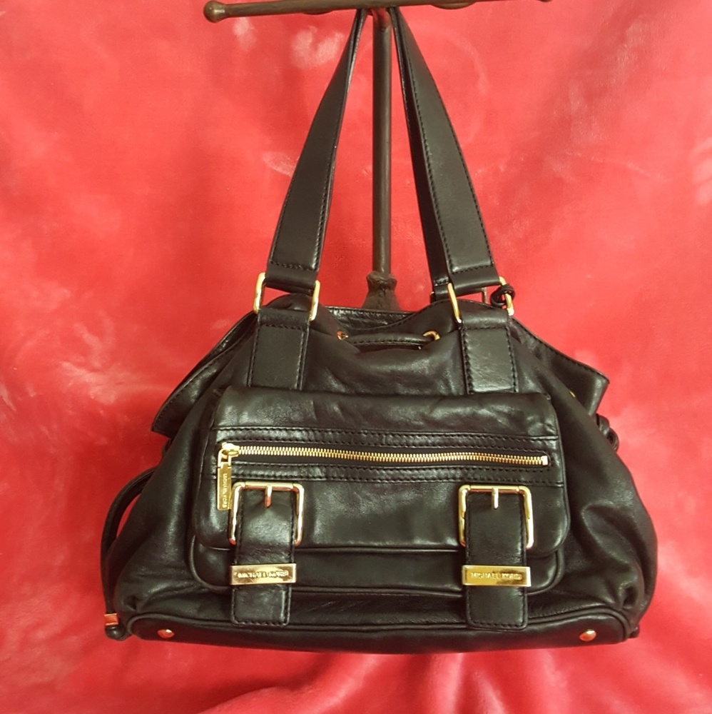 Michael Kors Austin Leather Satchel Purse